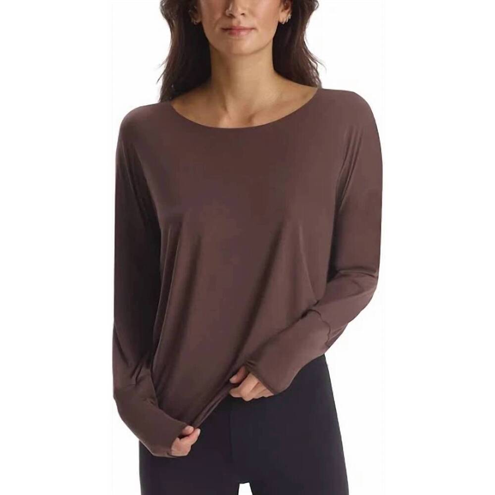NEW COMMANDO butter long sleeve oversized tee in seal